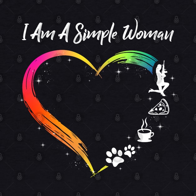 I Am A Simple Woman Love Gun Dog Coffee by Hassler88